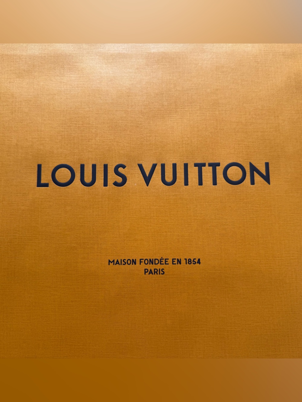 NWOT Louis Vuitton Signature Bright Orange Shopping Totes/Gift Bags Blue 3/$55 - Picture 4 of 12
